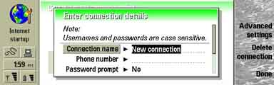Internet access properties